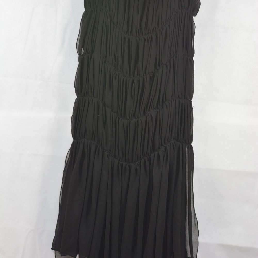 Gorgeous Black Gathered Shawl NWT